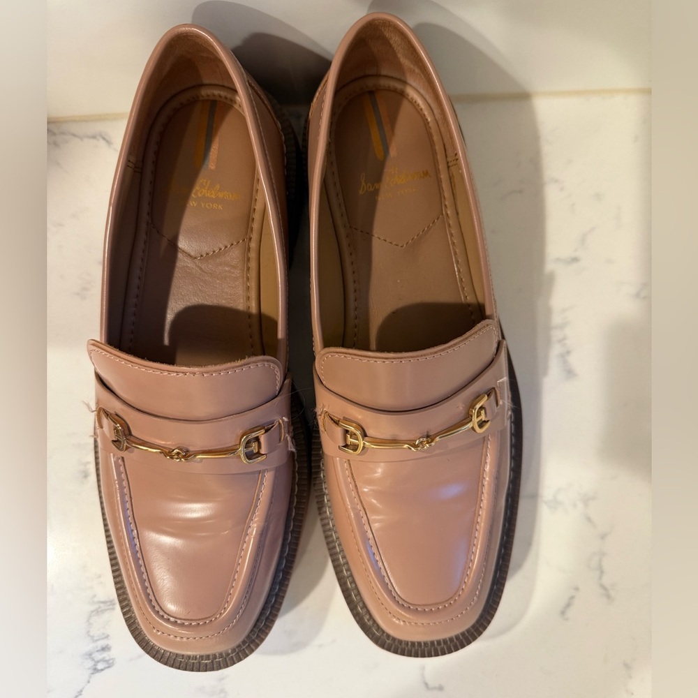 Sam Edelman x Anthropologie Laurs Lug Sole Loafer in Maple Sugar (Nude) US 8.5 - Picture 7 of 16